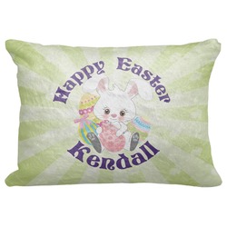 Easter Bunny Decorative Baby Pillowcase - 16"x12" (Personalized)