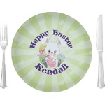 Easter Bunny 10" Glass Lunch / Dinner Plates - Single or Set (Personalized)