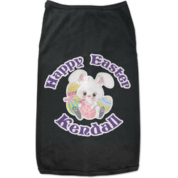Easter Bunny Black Pet Shirt - L (Personalized)