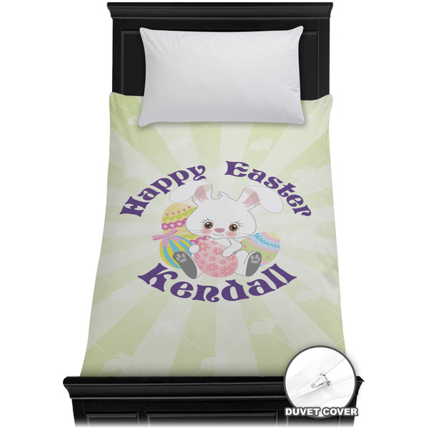 Custom Easter Bunny Duvet Cover - Twin XL (Personalized)