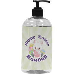 Easter Bunny Plastic Soap / Lotion Dispenser (16 oz - Large - Black) (Personalized)