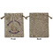 Easter Bunny Medium Burlap Gift Bag - Front Approval