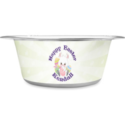 Easter Bunny Stainless Steel Dog Bowl - Small (Personalized)