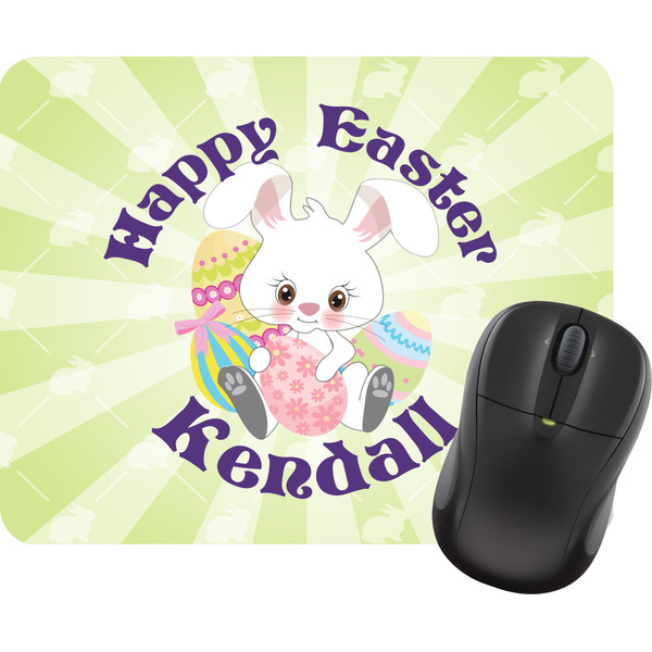 Custom Easter Bunny Rectangular Mouse Pad (Personalized)