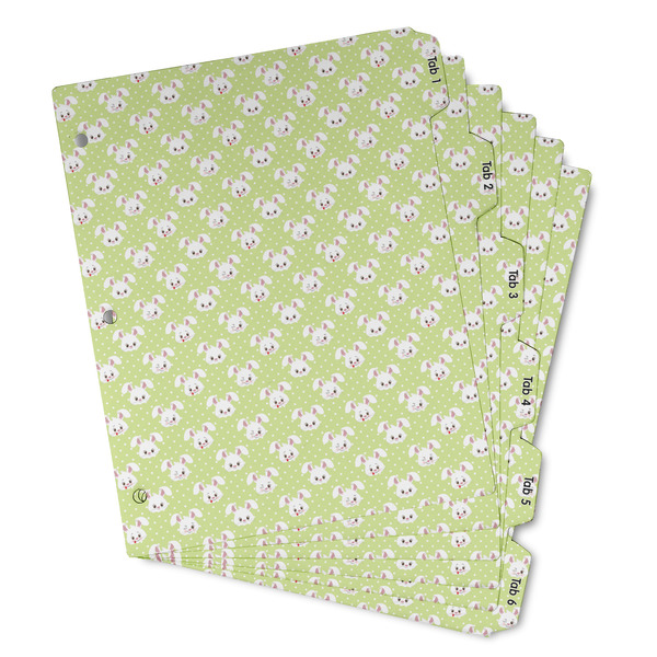 Custom Easter Bunny Binder Tab Divider - Set of 6 (Personalized)