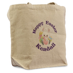 Easter Bunny Reusable Cotton Grocery Bag - Single (Personalized)