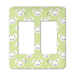 Easter Bunny Rocker Style Light Switch Cover - Two Switch