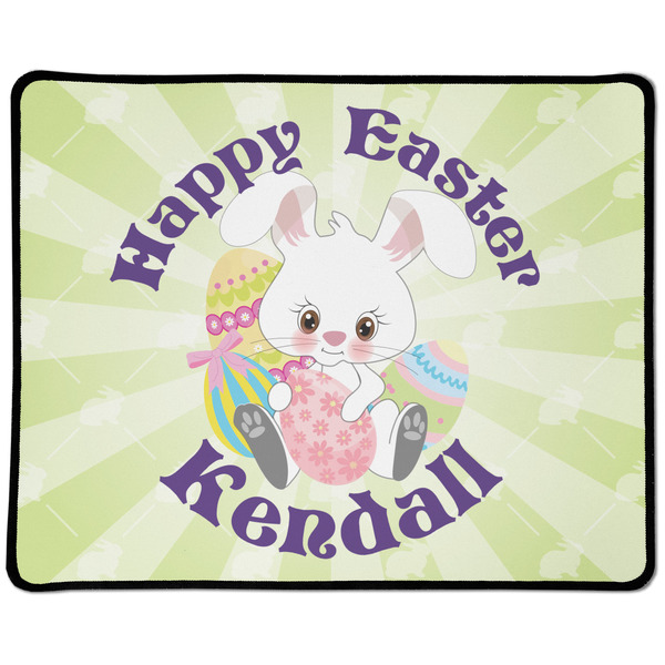 Custom Easter Bunny Large Gaming Mouse Pad - 12.5" x 10" (Personalized)