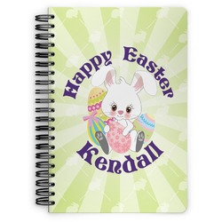 Easter Bunny Spiral Notebook - 7x10 w/ Name or Text