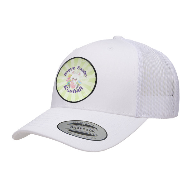 Custom Easter Bunny Trucker Hat - White (Personalized)