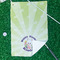 Easter Bunny Waffle Weave Golf Towel - In Context