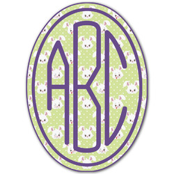 Easter Bunny Monogram Decal - Large (Personalized)