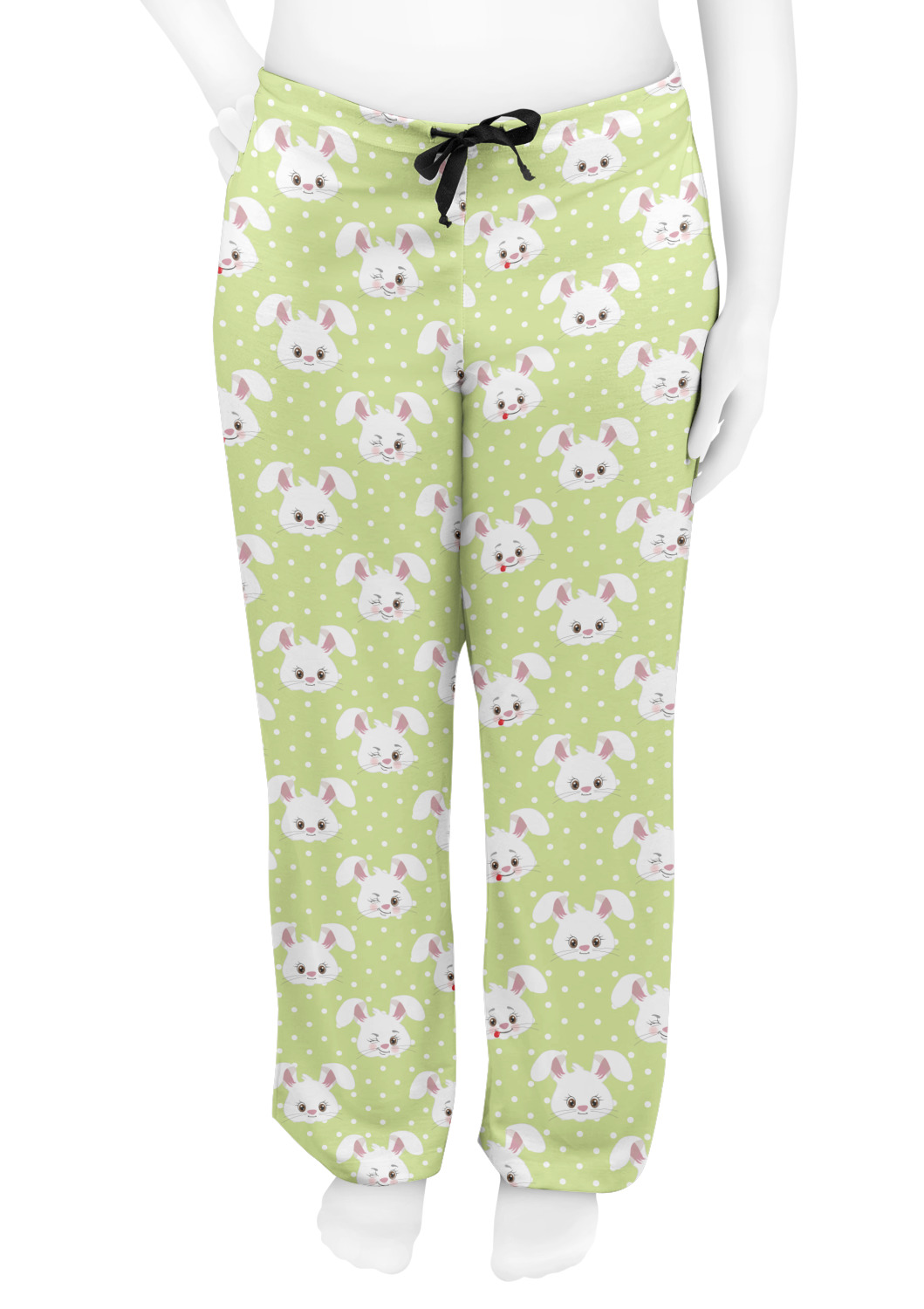 Easter Bunny Womens Pajama Pants - XS (Personalized) - YouCustomizeIt