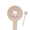 Easter Bunny Wooden 4" Food Pick - Round - Closeup