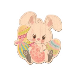 Easter Bunny Genuine Maple or Cherry Wood Sticker