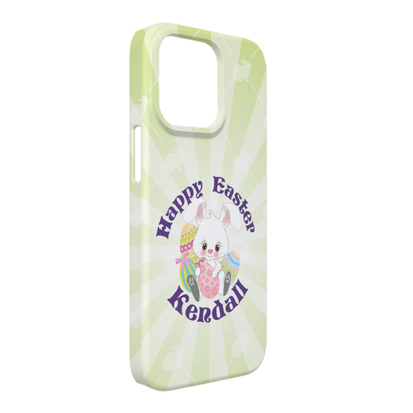 Custom Easter Bunny iPhone Case - Plastic - iPhone 13 Pro Max (Personalized)