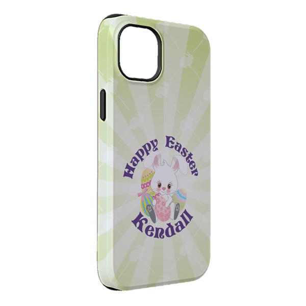 Custom Easter Bunny iPhone Case - Rubber Lined - iPhone 14 Pro Max (Personalized)