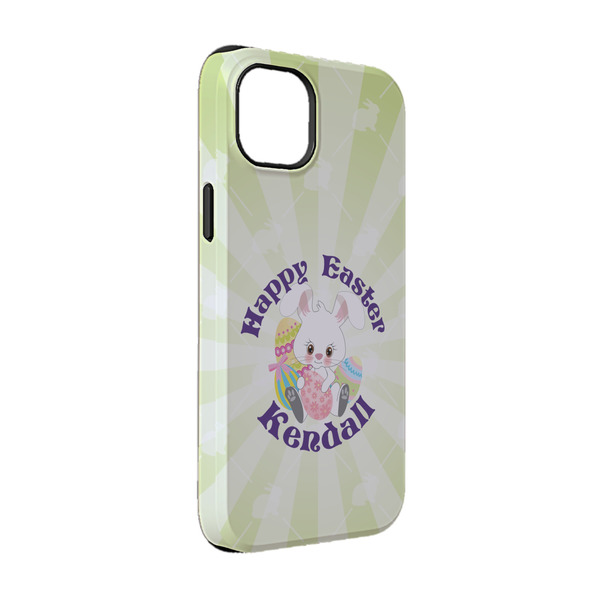 Custom Easter Bunny iPhone Case - Rubber Lined - iPhone 14 (Personalized)