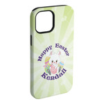 Easter Bunny iPhone Case - Rubber Lined - iPhone 15 Plus (Personalized)