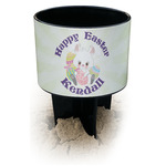 Easter Bunny Black Beach Spiker Drink Holder (Personalized)