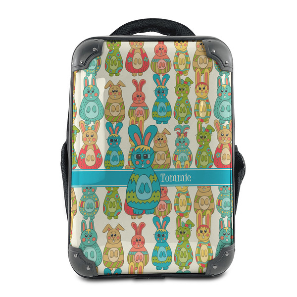 Custom Fun Easter Bunnies 15" Hard Shell Backpack (Personalized)