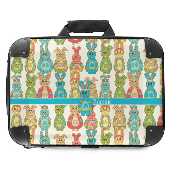 Custom Fun Easter Bunnies Hard Shell Briefcase - 18" (Personalized)