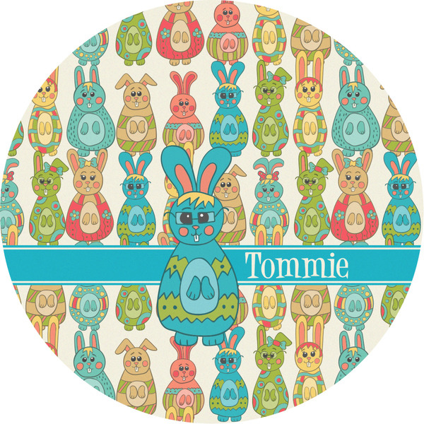 Custom Fun Easter Bunnies Multipurpose Round Labels - 2" (Personalized)