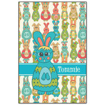 Fun Easter Bunnies Wood Print - 20x30 (Personalized)