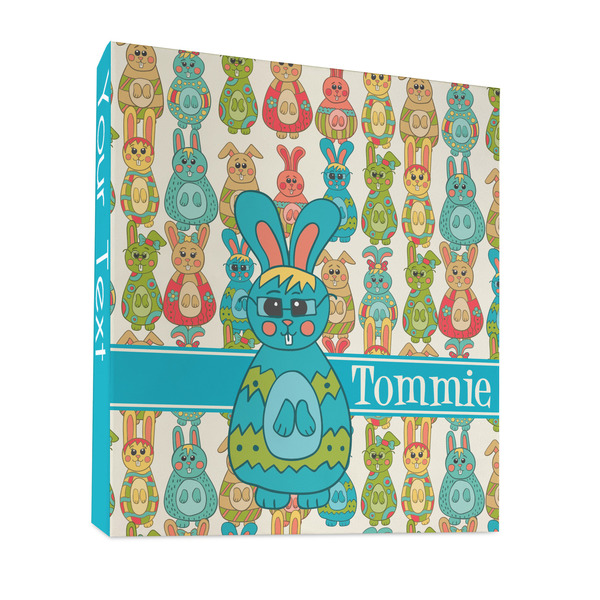 Custom Fun Easter Bunnies 3 Ring Binder - Full Wrap - 1" (Personalized)