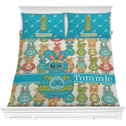 Fun Easter Bunnies Comforter Set - Full / Queen (Personalized)