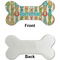 Fun Easter Bunnies Ceramic Flat Ornament - Bone Front & Back Single Print (APPROVAL)