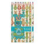 Fun Easter Bunnies Colored Pencils (Personalized)