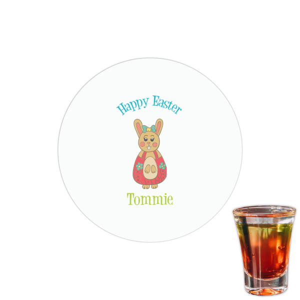 Custom Fun Easter Bunnies Printed Drink Topper - 1.5" (Personalized)