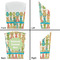 Fun Easter Bunnies French Fry Favor Box - Front & Back View