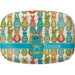 Fun Easter Bunnies Melamine Platter (Personalized)