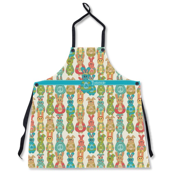 Custom Fun Easter Bunnies Apron Without Pockets w/ Name or Text ...
