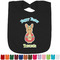 Fun Easter Bunnies Personalized Black Bib