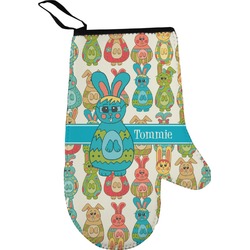 Fun Easter Bunnies Oven Mitt (Personalized)
