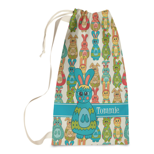 Custom Fun Easter Bunnies Laundry Bags - Small (Personalized)