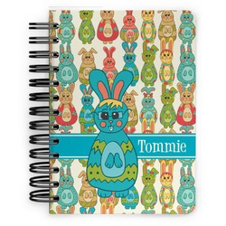 Fun Easter Bunnies Spiral Notebook - 5x7 w/ Name or Text