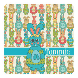 Fun Easter Bunnies Square Decal - XLarge (Personalized)