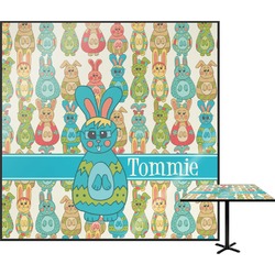 Fun Easter Bunnies Square Table Top (Personalized)