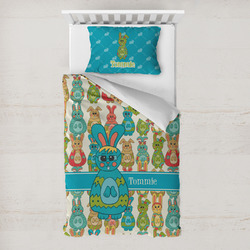 Fun Easter Bunnies Toddler Bedding w/ Name or Text