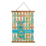 Fun Easter Bunnies Wall Hanging Tapestry - Tall (Personalized)