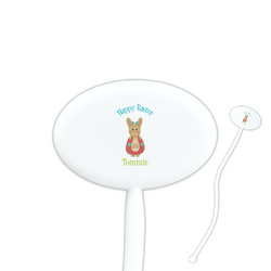 Fun Easter Bunnies Oval Stir Sticks (Personalized)