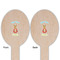 Fun Easter Bunnies Wooden Food Pick - Oval - Double Sided - Front & Back