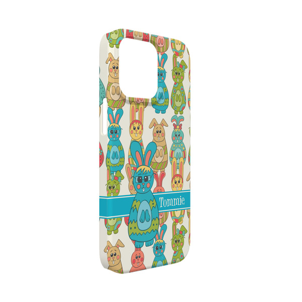 Custom Fun Easter Bunnies iPhone Case - Plastic - iPhone 13 Mini (Personalized)