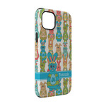 Fun Easter Bunnies iPhone Case - Rubber Lined - iPhone 14 Pro (Personalized)