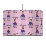 Custom Princess 12" Drum Pendant Lamp - Fabric (Personalized)