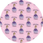 Custom Princess Multipurpose Round Labels - 4" (Personalized)